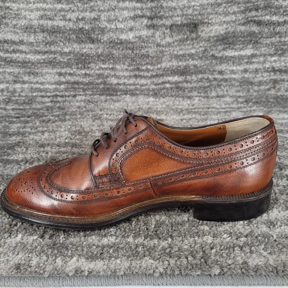Imperial Grade Regal Wing Tip Brogue Brown Leather‎ Oxford USA Mens 7.5